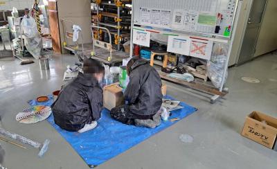 職場見学をしてもらいました